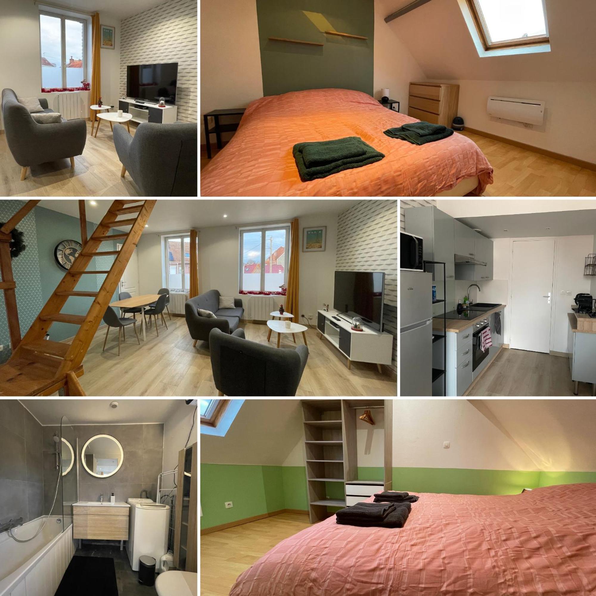 Gite Le Duplex - 5Min De La Gare Vers Lille-Lens-Arras Phalempin ภายนอก รูปภาพ