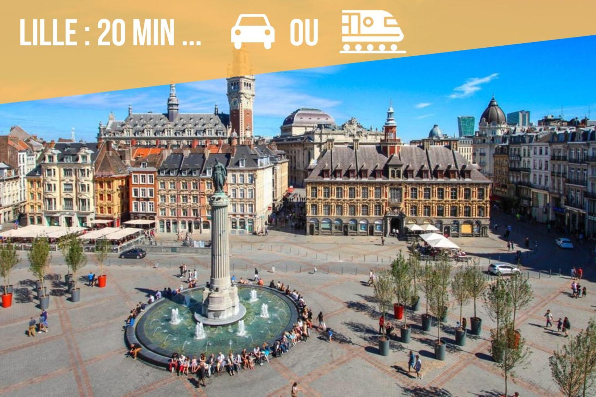 Gite Le Duplex - 5Min De La Gare Vers Lille-Lens-Arras Phalempin ภายนอก รูปภาพ